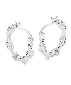 Silver Hoop Earring HO-2598